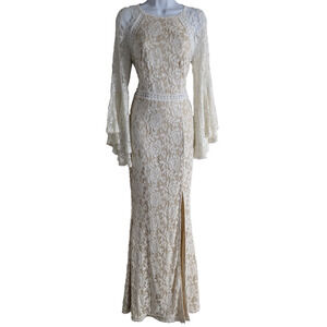 Baltic Born Sedona Lace Dress Womens Medium Bell Sleeve Whimsical Fairy Bridal